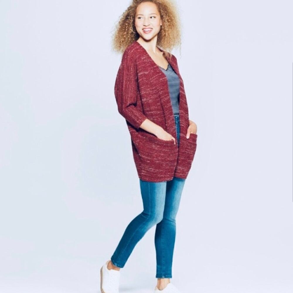 Universal Thread Women’s Open Front Kimono Sleeve Cardigan Oversized Size S - Picture 4 of 10